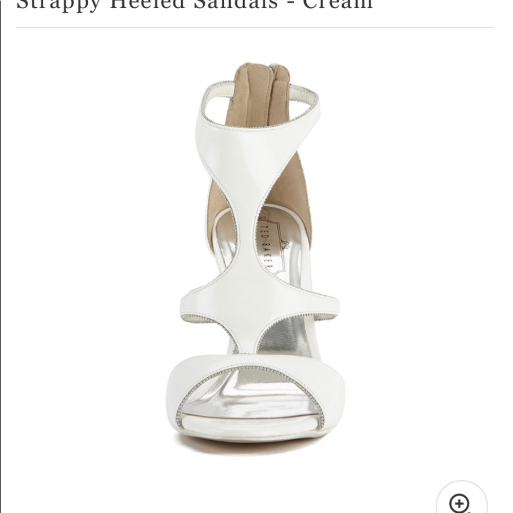 Authentic - Ted baker white sandals/ heels brand new